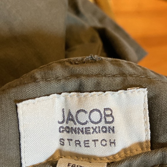Jacob Connexion Stretch cargo army green slim capris - Picture 7 of 7